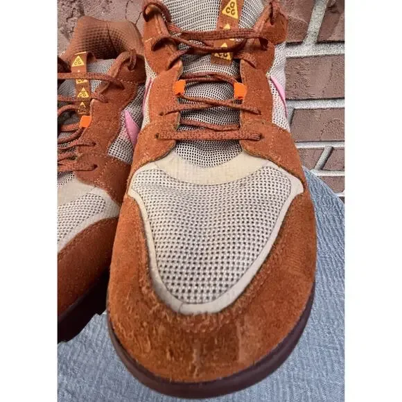 Men's Nike ACG Lowcate Dark Russet Trail Athletic Sneaker Size 14